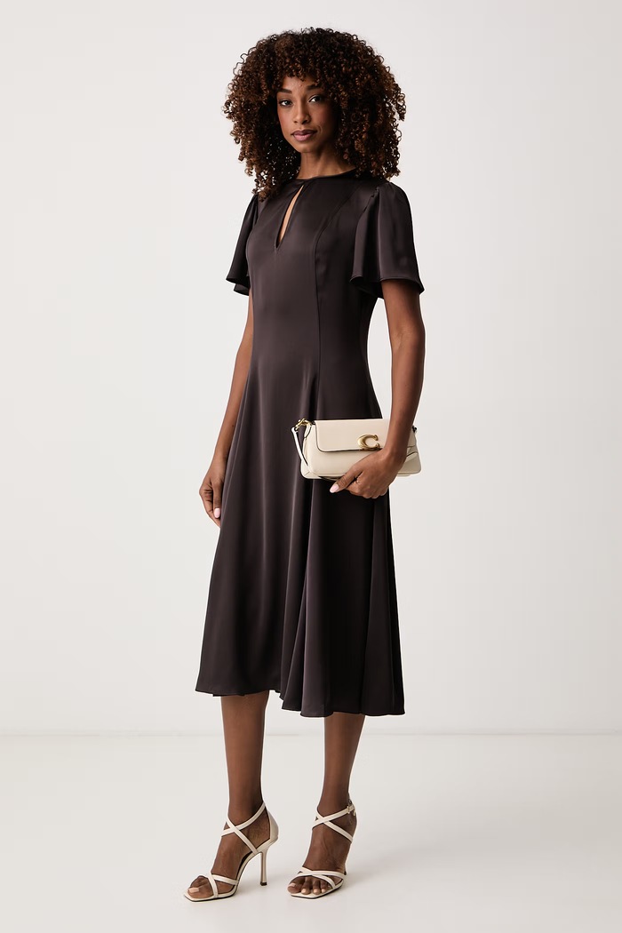 MICHAEL Michael Kors Sukienka MF683LWAYJ brązowy AW26