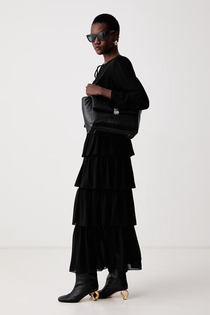 MICHAEL Michael Kors Sukienka rozkloszowana MF683OQ7R3 czarny AW26