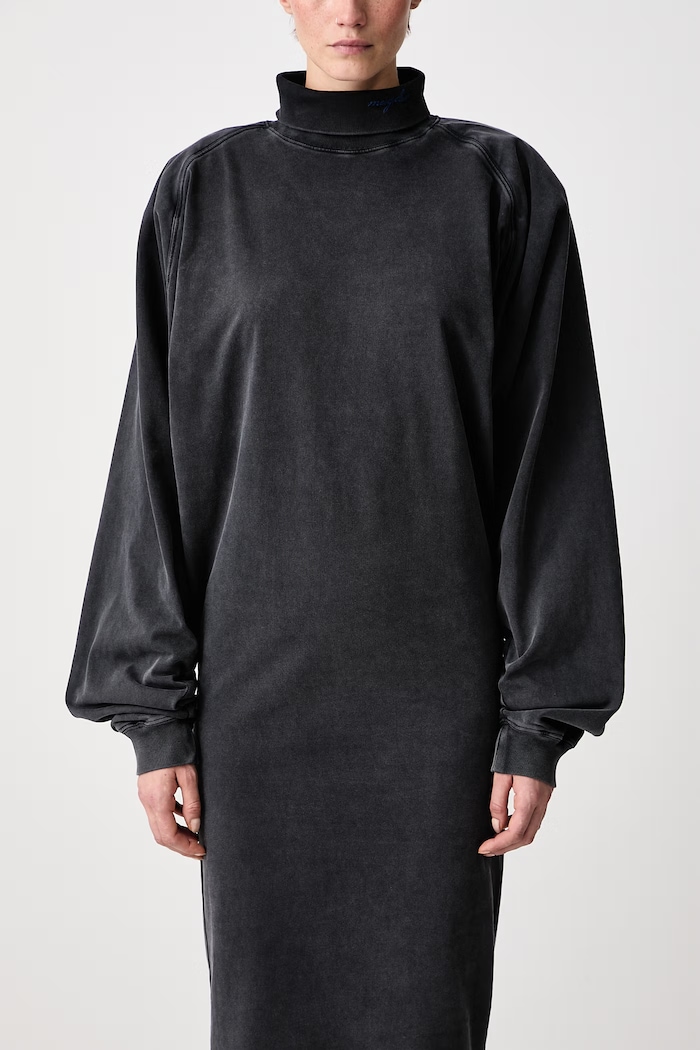 Rochie simplă din bumbac MUGLER negru 26F3RO18776032