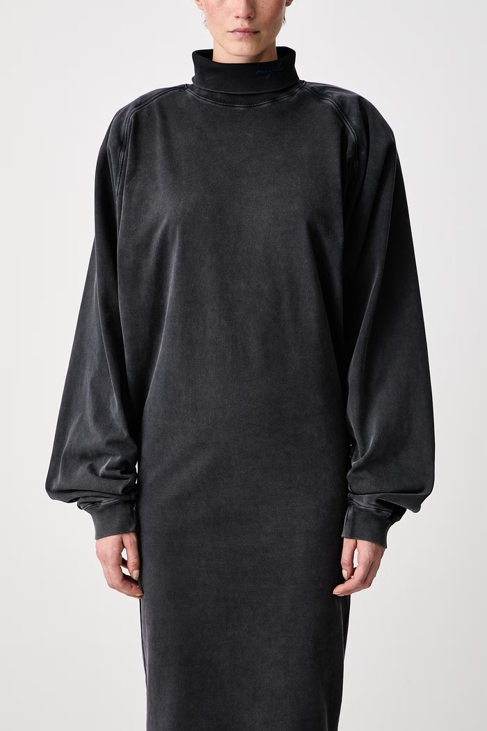 Rochie simplă din bumbac MUGLER negru 26F3RO18776032