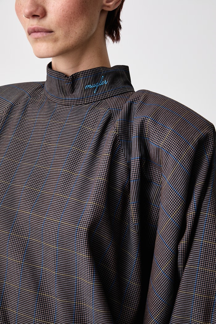MUGLER Haljina karirani uzorak od viskoze 26F1RO18824991