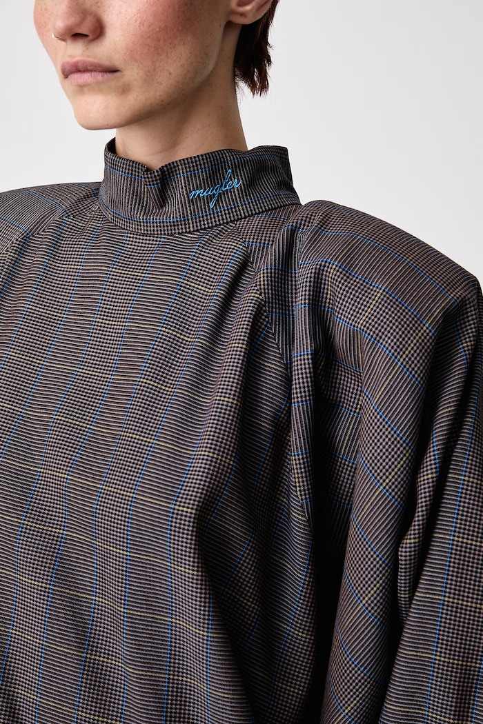 MUGLER Haljina karirani uzorak od viskoze 26F1RO18824991