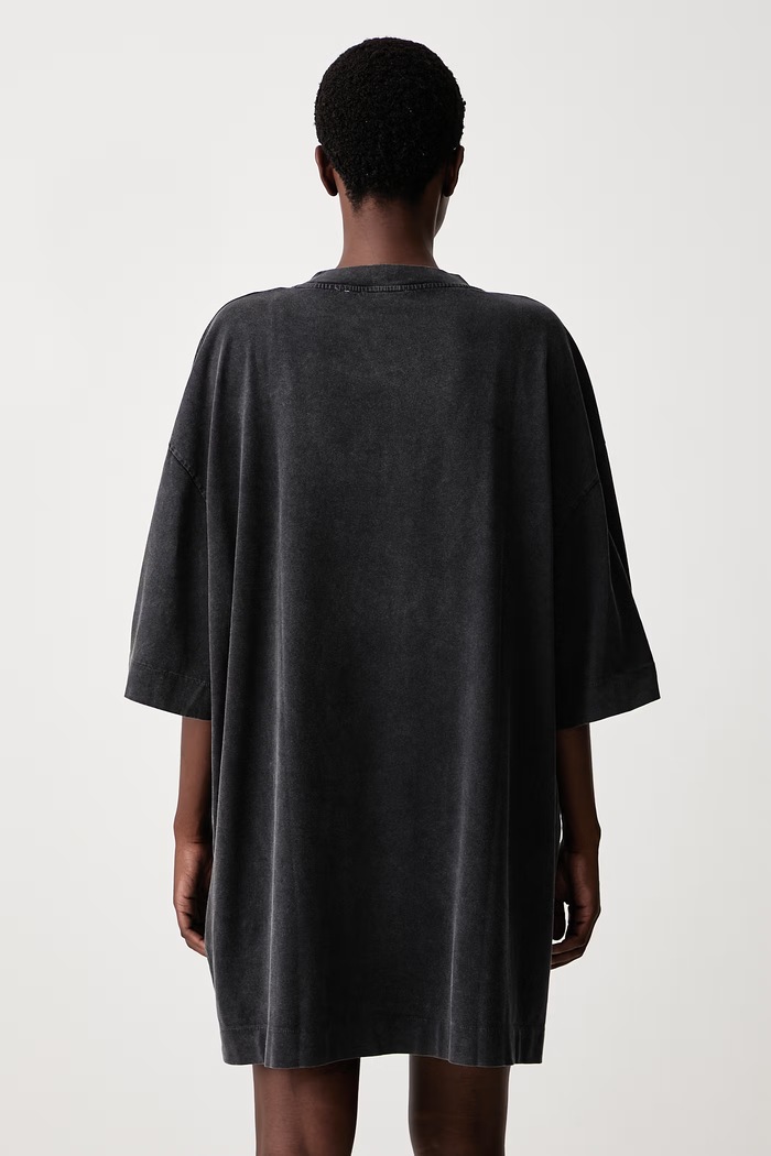 Ρούχα Off-White Dreaming Narciso φόρεμα με τύπωμα βαμβακερό 2FU00594T μαύρο