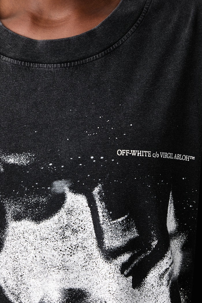Off-White Dreaming Narciso φόρεμα με τύπωμα βαμβακερό 2FU00594T