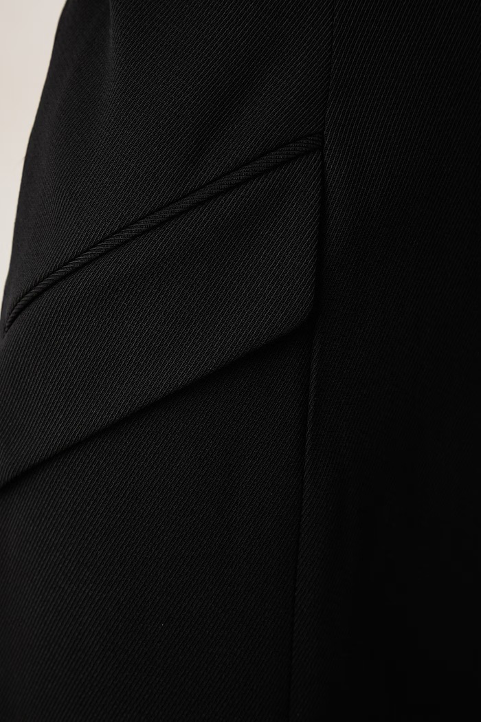 Sukienka halter z wełną Karl Lagerfeld czarny B4W13007