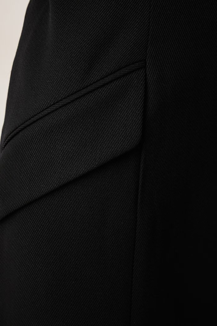 Sukienka halter z wełną Karl Lagerfeld czarny B4W13007