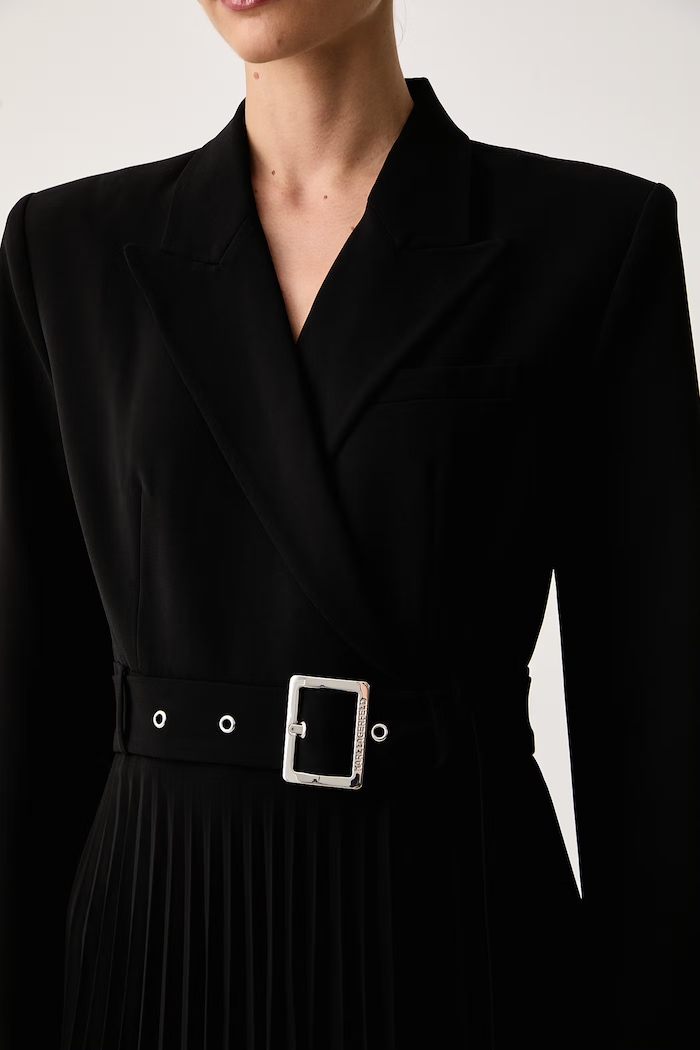Разкроена рокля Karl Lagerfeld B4W13017 черен