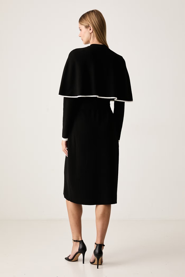 Φόρεμα με βισκόζη Karl Lagerfeld B4W13027 μαύρο