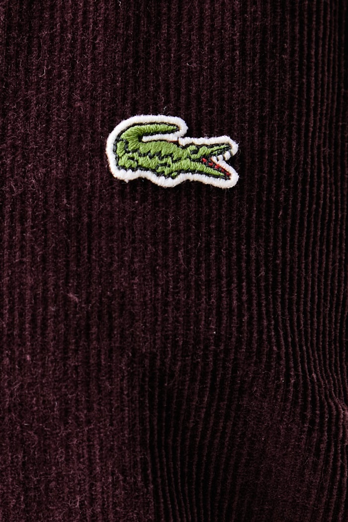 Sukienka sztruksowa Lacoste bordowy EF0344