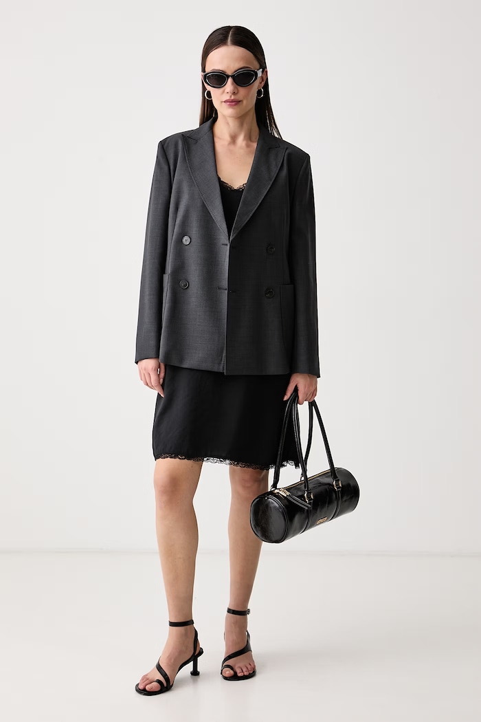 Marc O'Polo Sukienka bieliźniana z modalem 5000016880 czarny AW26