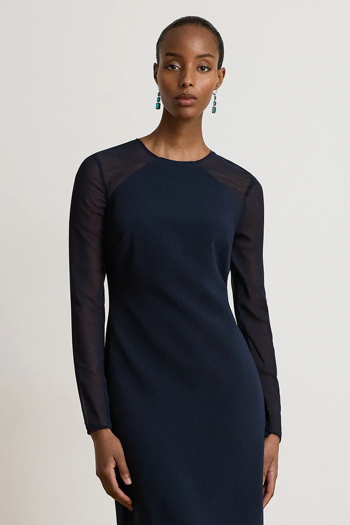 Odzież Lauren Ralph Lauren Sukienka 253P13856 granatowy