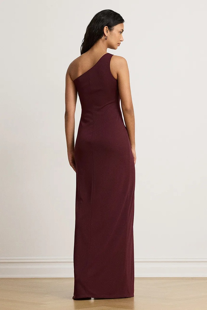 Lauren Ralph Lauren Sukienka empire 253B27582 bordowy AW26