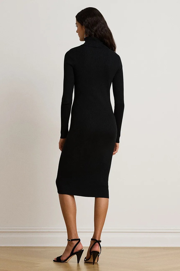 Lauren Ralph Lauren Sukienka z bawełną 200P14784 czarny AW26