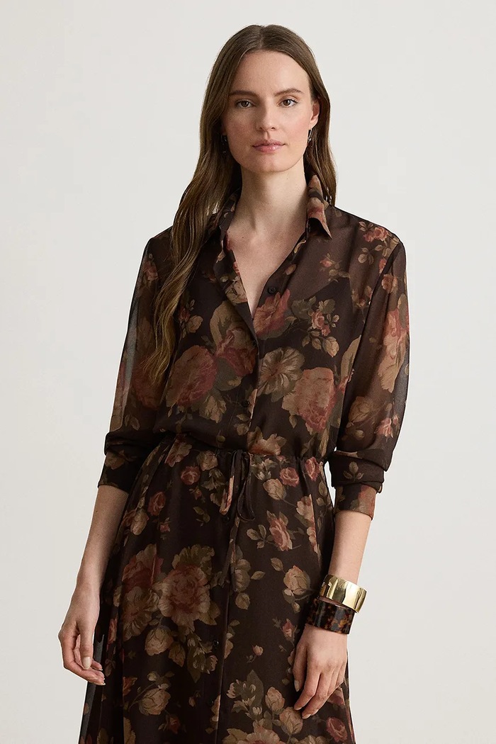 Odzież Lauren Ralph Lauren Sukienka koszulowa 200B27687 brązowy