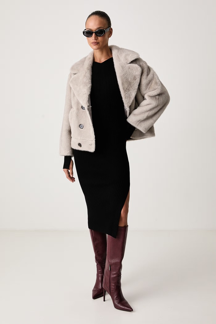 Patrizia Pepe Sukienka bodycon z wiskozą 2A0044.KK032 czarny AW26