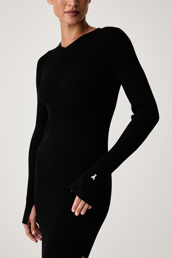 Sukienka bodycon z wiskozą Patrizia Pepe 2A0044.KK032 czarny