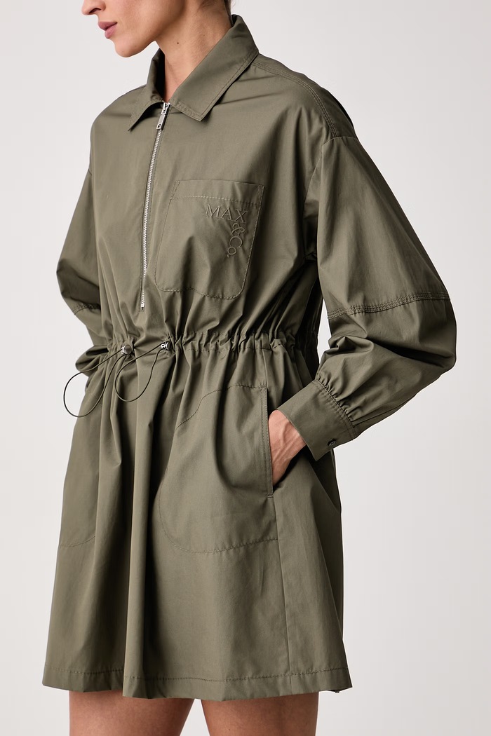 Sukienka oversize bawełniana ATTUALE Max&Co. 2626226131200 zielony