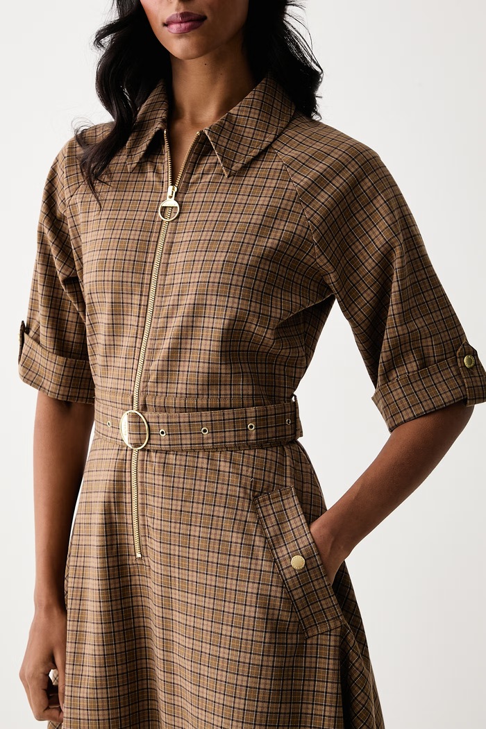 Sukienka Carville Barbour LDR1042 brązowy