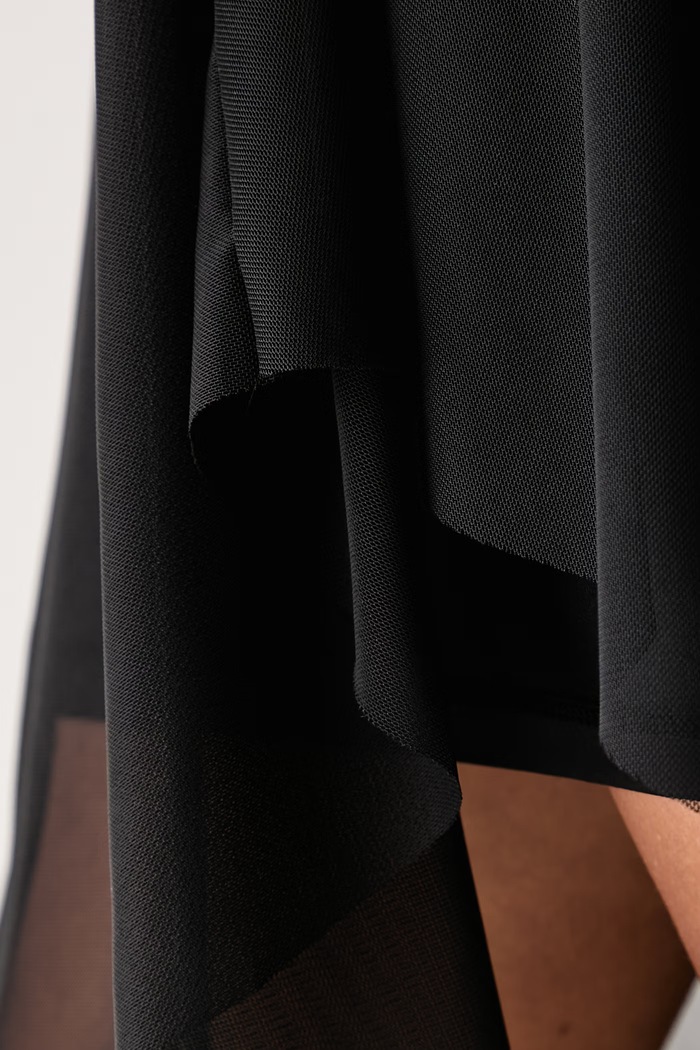 Sukienka bodycon bawełniana z elastanem LORIA AllSaints czarny W061DF