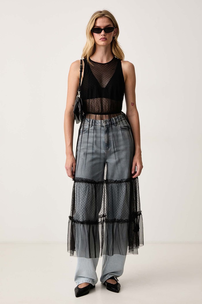 AllSaints Sukienka rozkloszowana TERRA W055DF czarny AW26