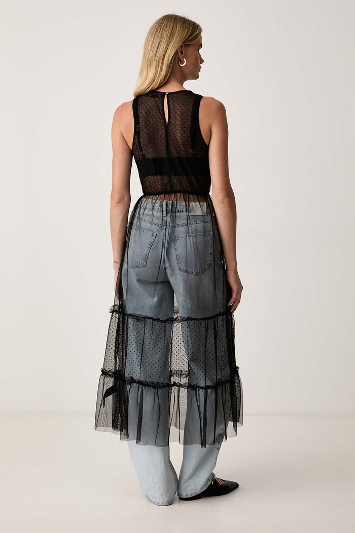 Odzież AllSaints Sukienka rozkloszowana TERRA W055DF czarny