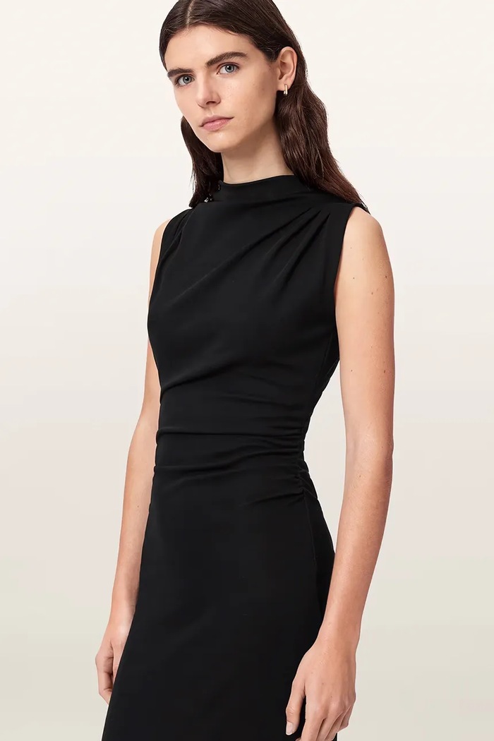 Sukienka bodycon bawełniana z elastanem KATARINA AllSaints W041DF czarny