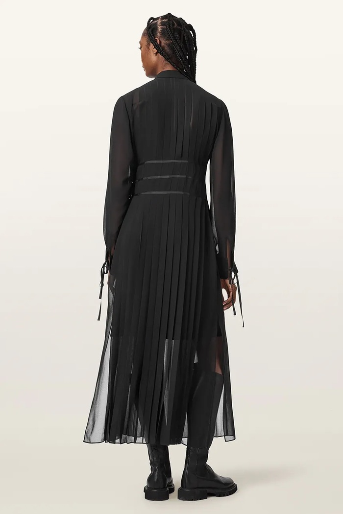 AllSaints Rochie MINNA W025DF negru AW26