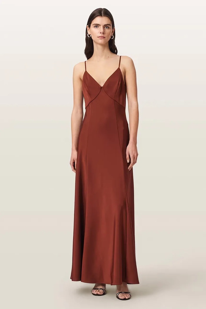 AllSaints Sukienka IRINA czerwony W024DF
