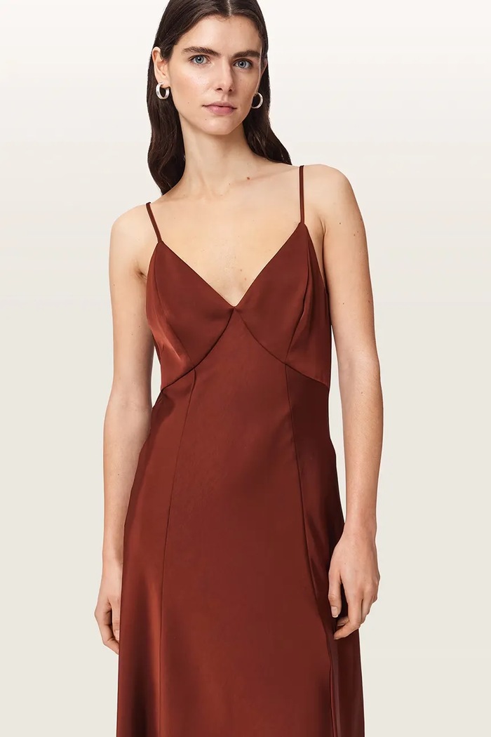 Sukienka IRINA AllSaints W024DF czerwony