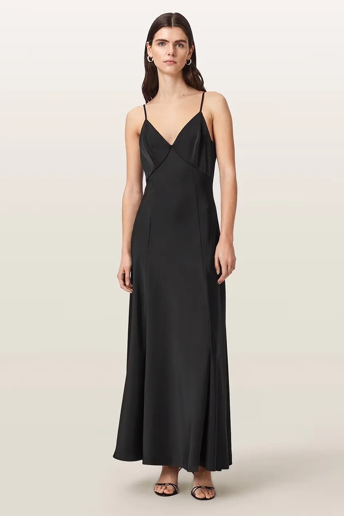AllSaints Sukienka IRINA czarny W024DF