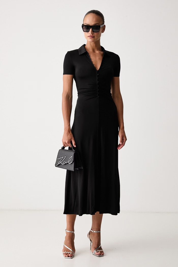 Marella Haljina s viskozom MLSTABARIN 2623626064200 crna AW26