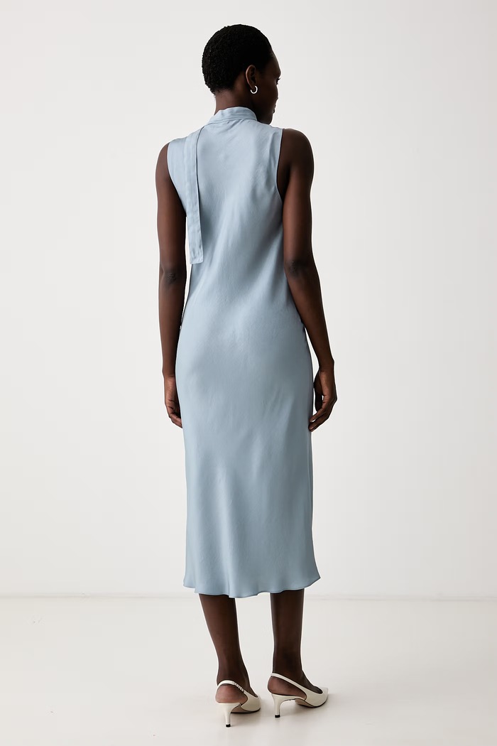 Marella sukienka rozkloszowana MLSTROPICO 2623226034200 niebieski AW26