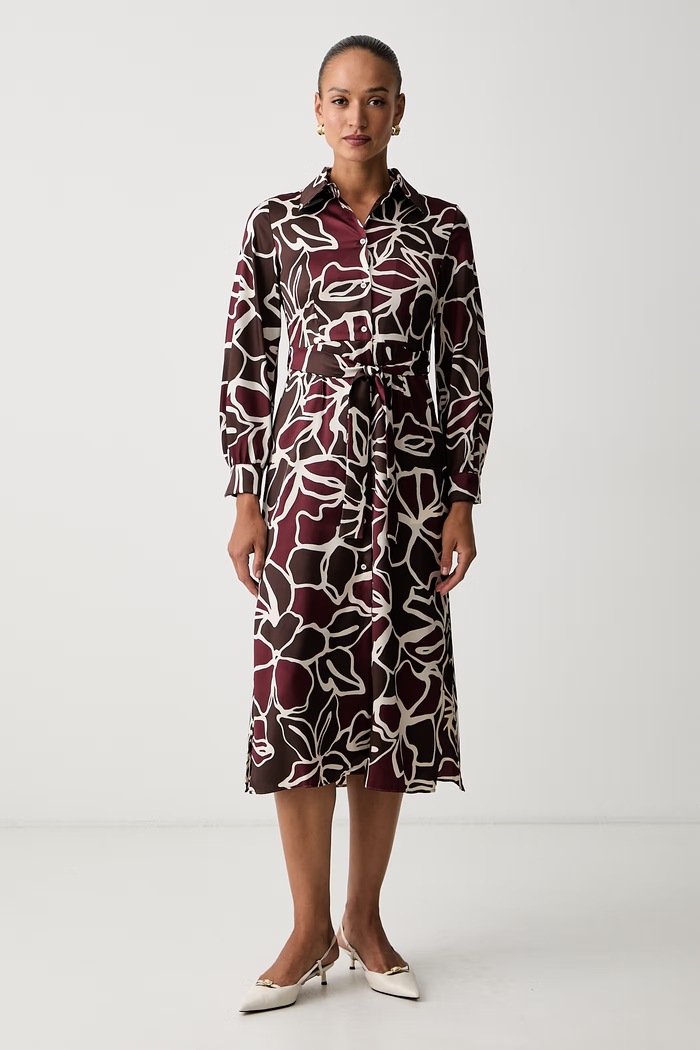 Marella sukienka Emme by Marella bordowy 2625226081200