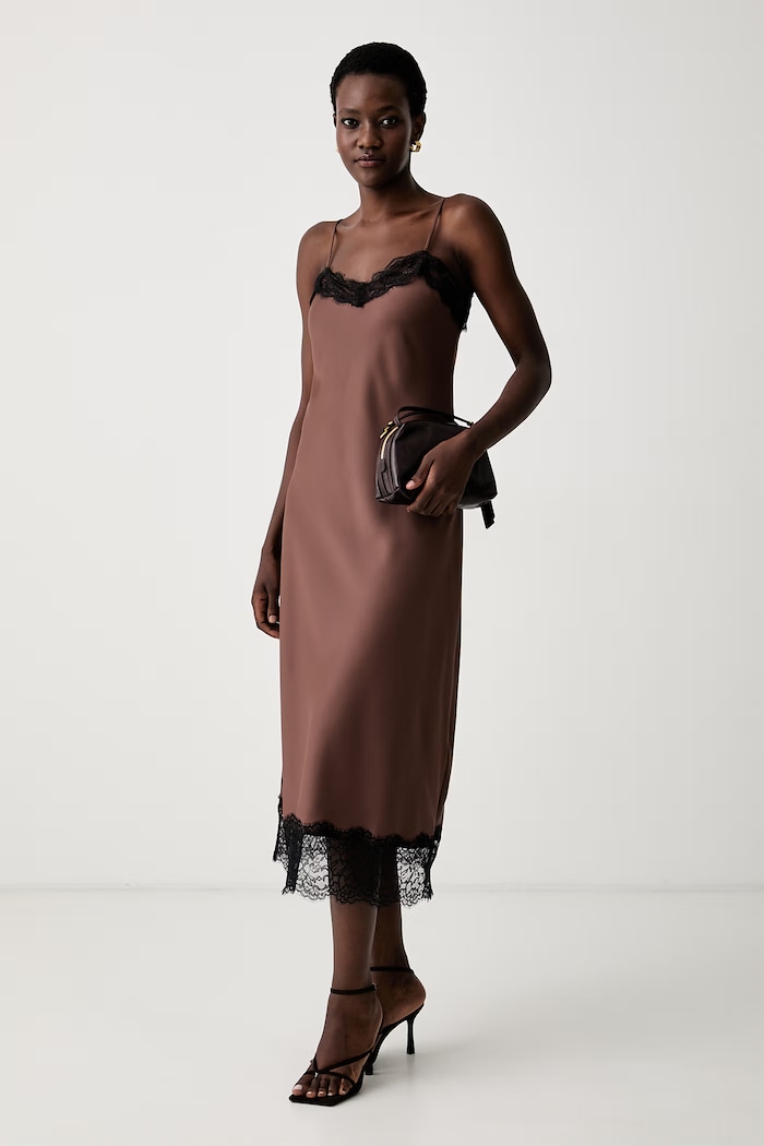 Marella платье в бельевом стиле Emme by Marella 2625226051200 коричневый AW26