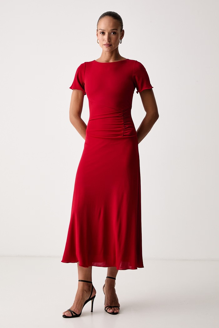 Marella Haljina s viskozom MLLPALPITI 2623626041200 crvena AW26