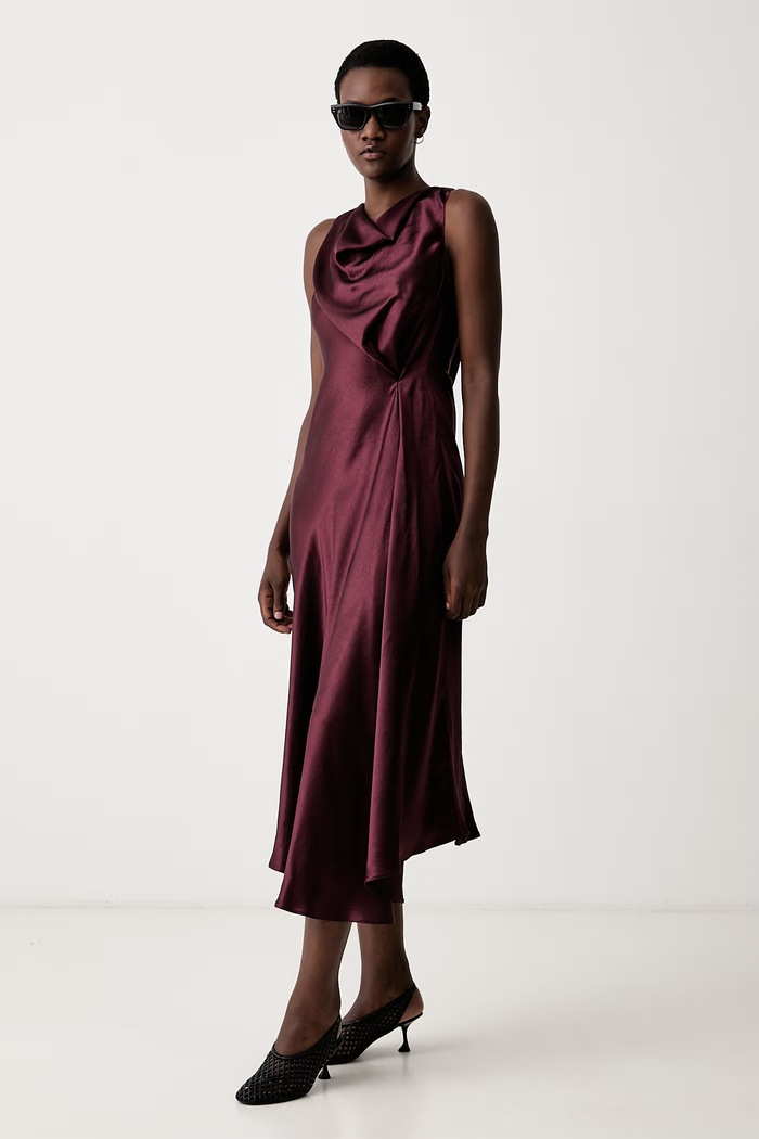 Marella šaty MLLLIBERO 2623226061200 burgundské AW26