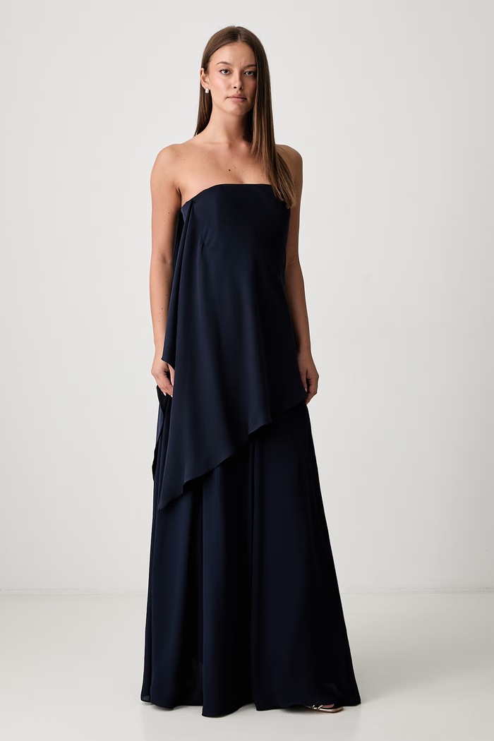Pedro del Hierro sukienka rozkloszowana 863767 granatowy AW26