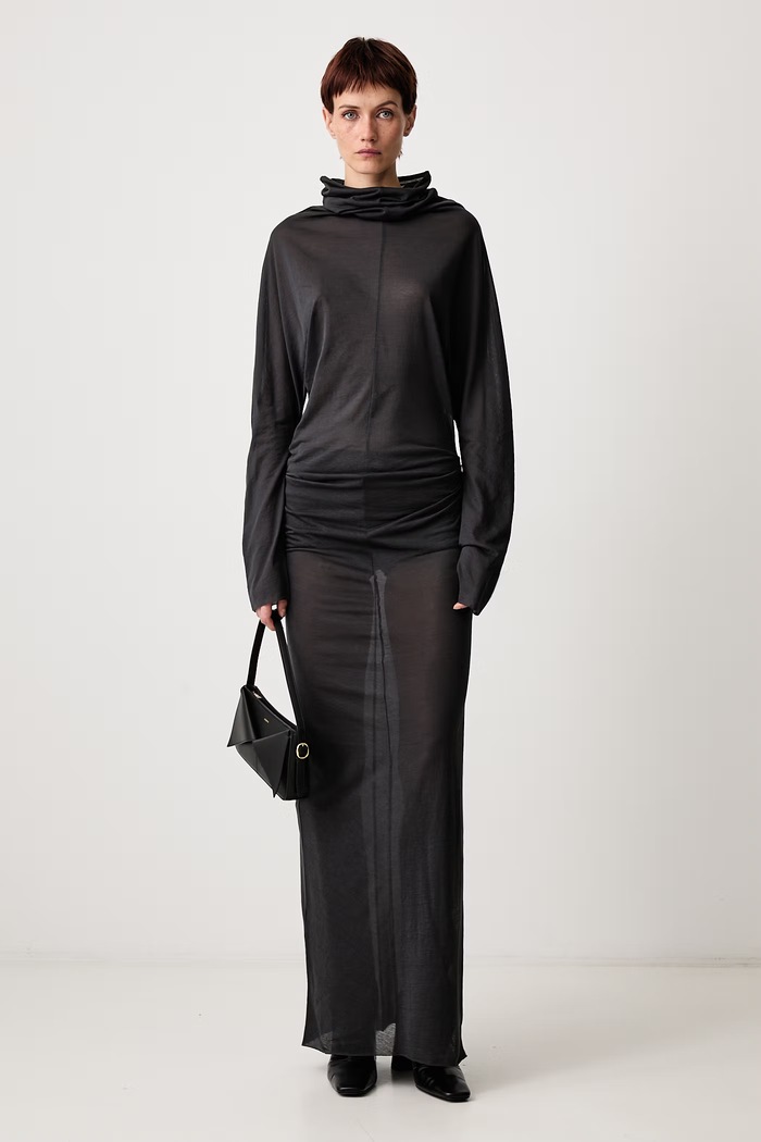 Soeur Sukienka z bawełną LOLA ROB1354LOLA szary AW26
