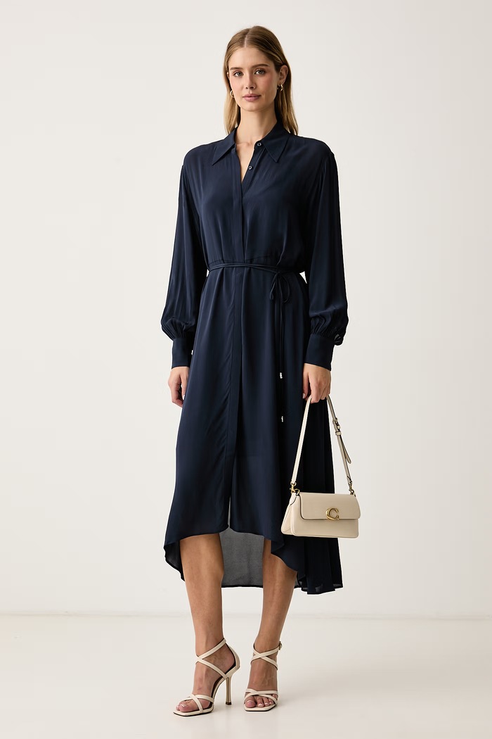 BOSS Orange Haljina od viskoze C_Dristella 50568202 mornarsko plava AW26
