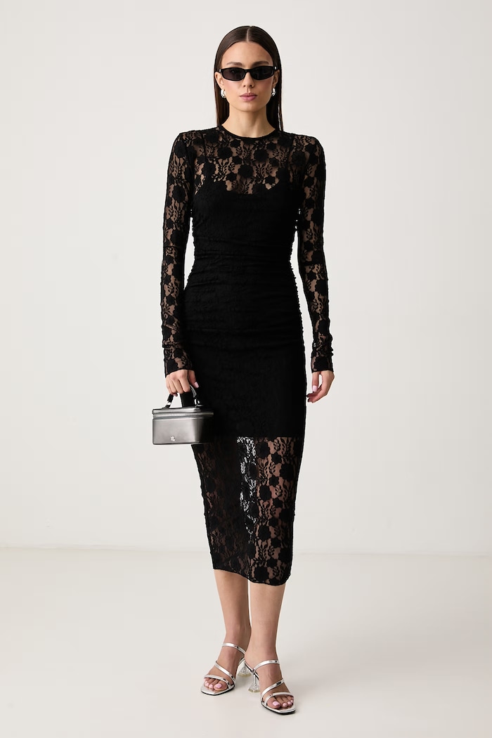 Aniye By Sukienka koronkowa Tahlia 181345 czarny AW26