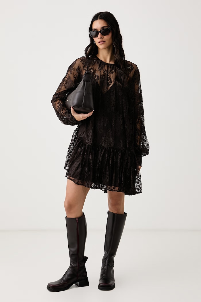 Aniye By Sukienka koronkowa Viv 181307 brązowy AW26