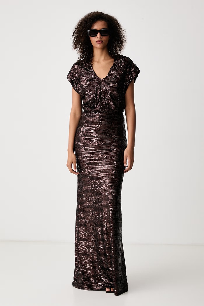Aniye By Sukienka Trilly 181253 brązowy AW26