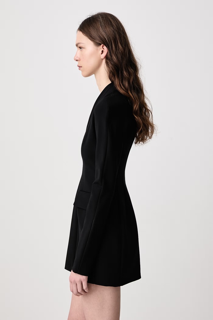 Tefrite07 šaty hladké s viskózou Sportmax 2622226052600 černá