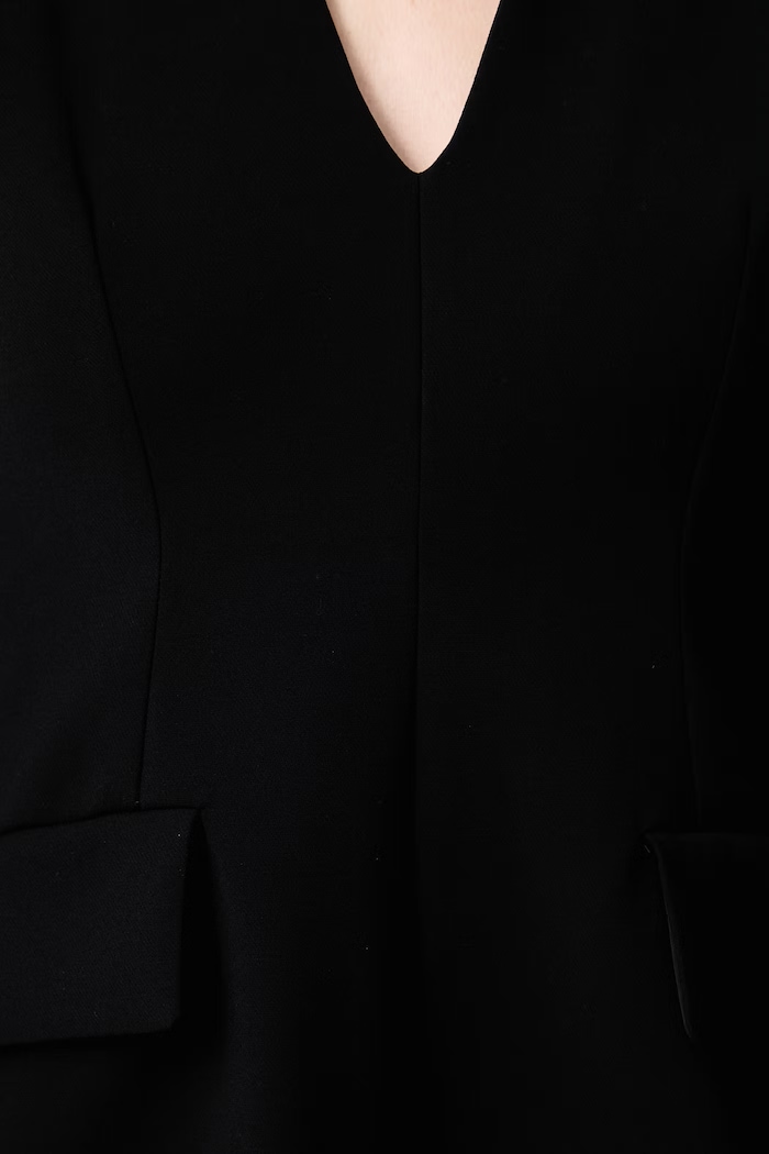 Sportmax Tefrite07 šaty hladké s viskózou 2622226052600