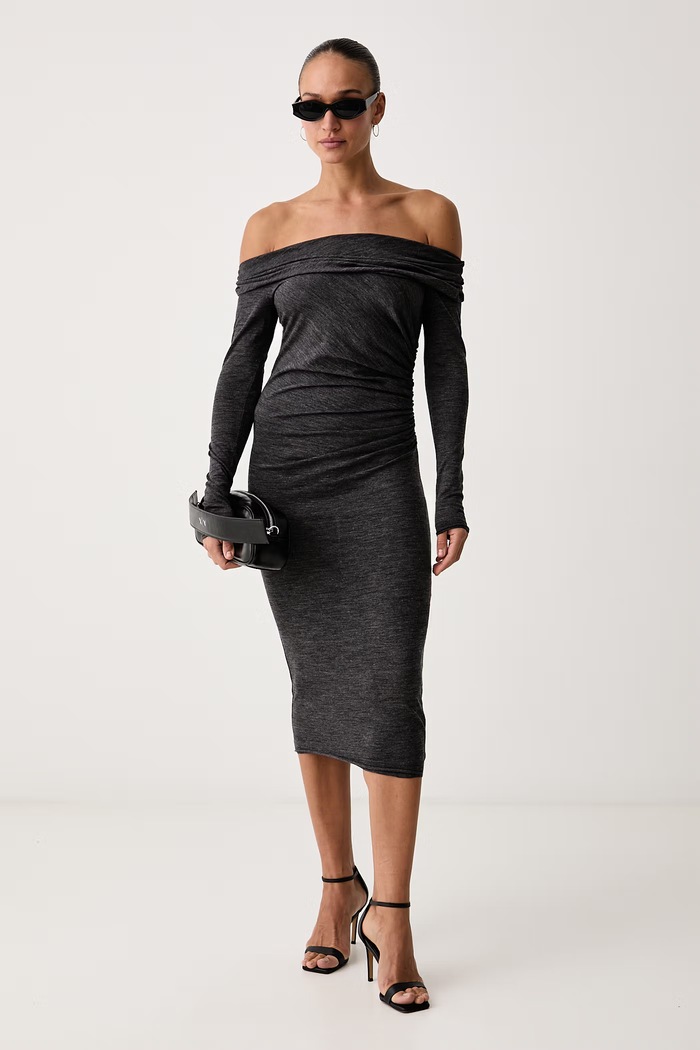 Pinko Haljina s vunom 107809.A3NC siva AW26
