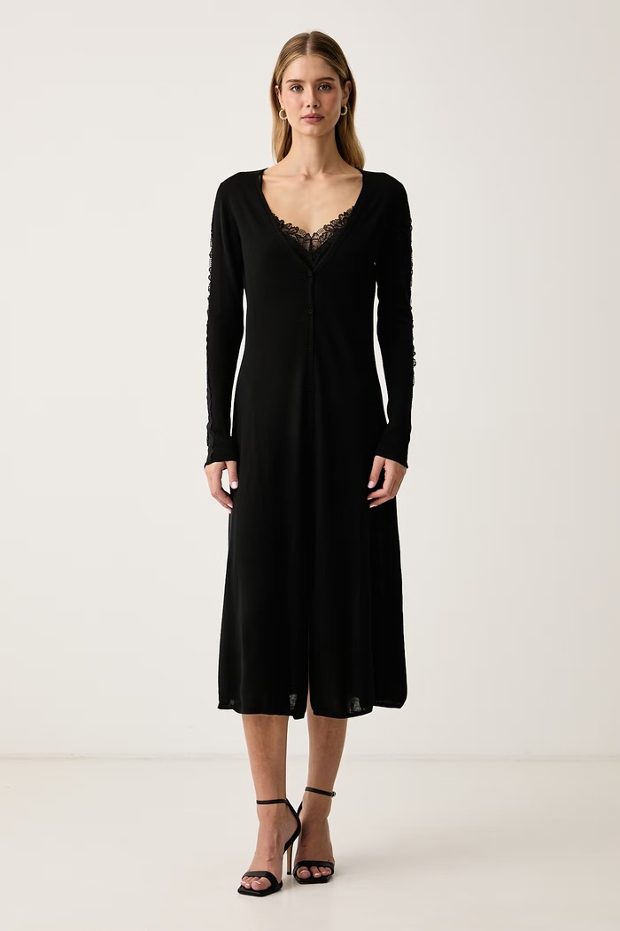 Pinko Haljina od vune crna 107772.A3O1