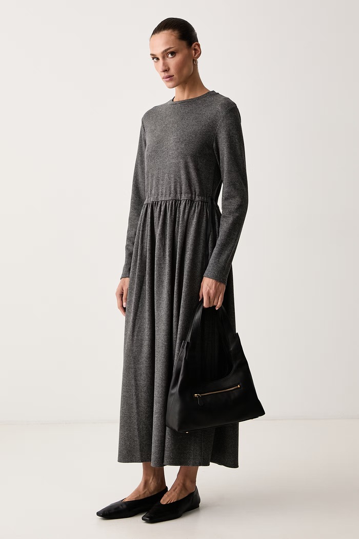 Weekend Max Mara Sukienka z wiskozą WKDVETTURA 2625626052600 szary AW26