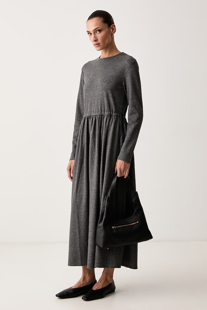Weekend Max Mara Sukienka z wiskozą WKDVETTURA 2625626052600 szary AW26
