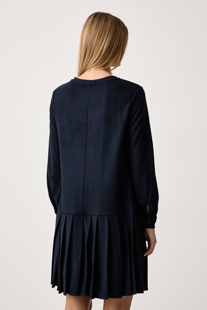 Odzież Weekend Max Mara Sukienka z wiskozą WKDNAVETTA 2625626032600 granatowy