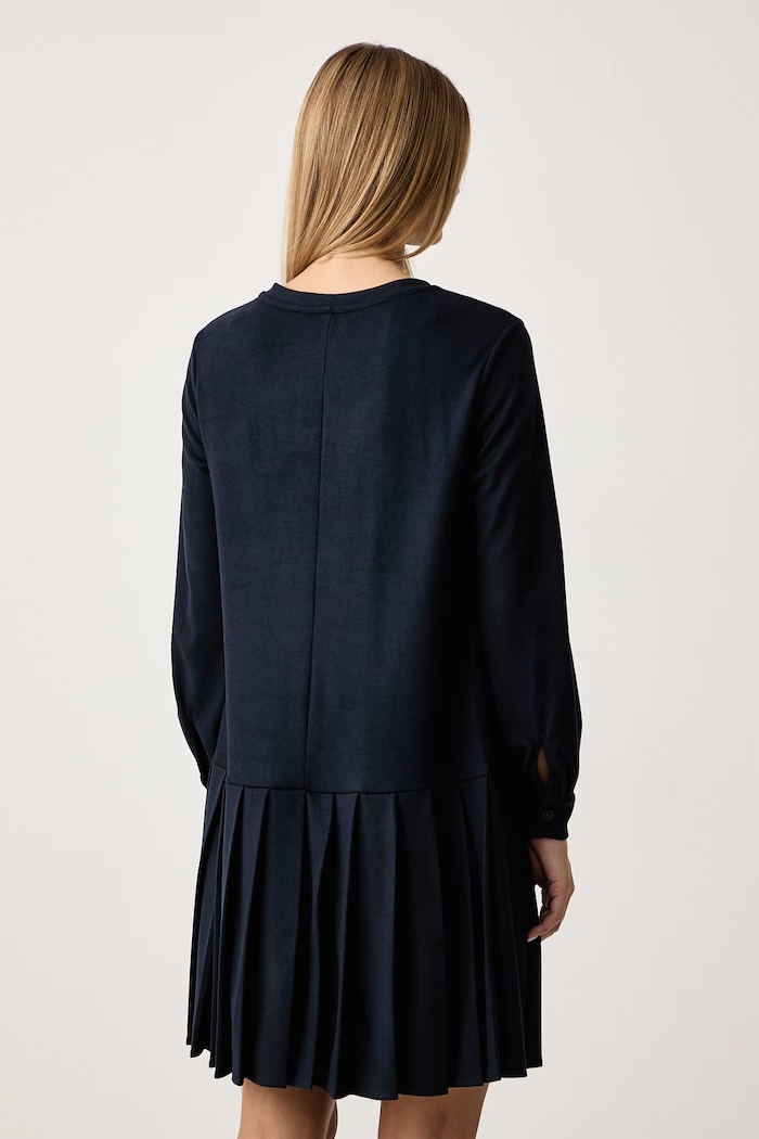Odzież Weekend Max Mara Sukienka z wiskozą WKDNAVETTA 2625626032600 granatowy